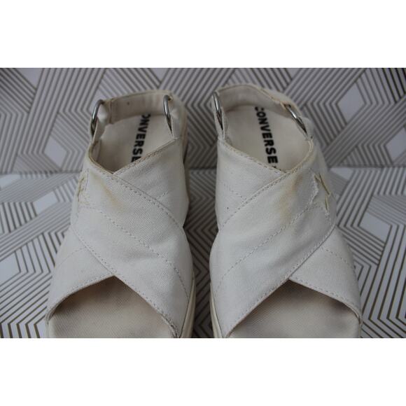 CONVERSE Womens Chuck 70 De Luxe Heel Sandal Platform Size 8 Pre-Owned - Picture 6 of 12